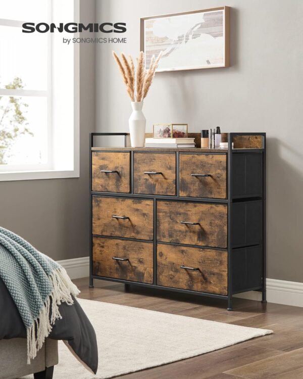SONGMICS Chest of Drawers, Bedroom Cabinet, 7 Fabric Drawers with Handles, Metal Frame - Bild 2