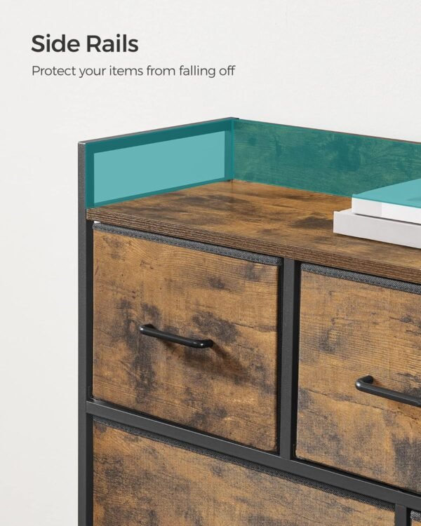 SONGMICS Chest of Drawers, Bedroom Cabinet, 7 Fabric Drawers with Handles, Metal Frame - Bild 5